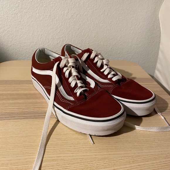 dark red vans